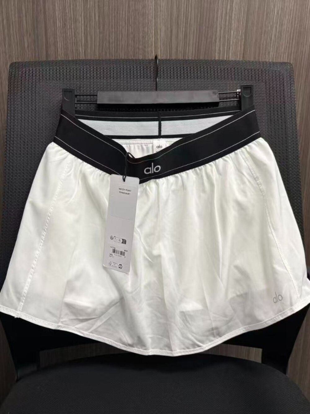 🎾ALO Yoga Match Point Tennis Skirt White Sporty Mini Skirt - Picture 5 of 6